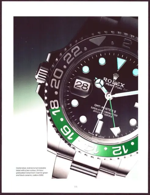 2022 Print Ad Mens Watches Rolex GMT Master