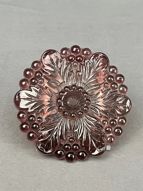 19th Century Sandwich Glass Purple 4 1/2" Curtain Tie Back C. 1890