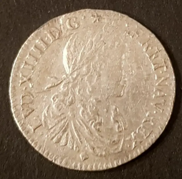 FRANCE: Louis XIV "The Sun King," Silver 1/12 ECU, Lyon, 1660