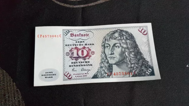 Billet ALLEMAND  De 10 Deutsche Mark -02/02/1980- En sup, Craquant D'origine