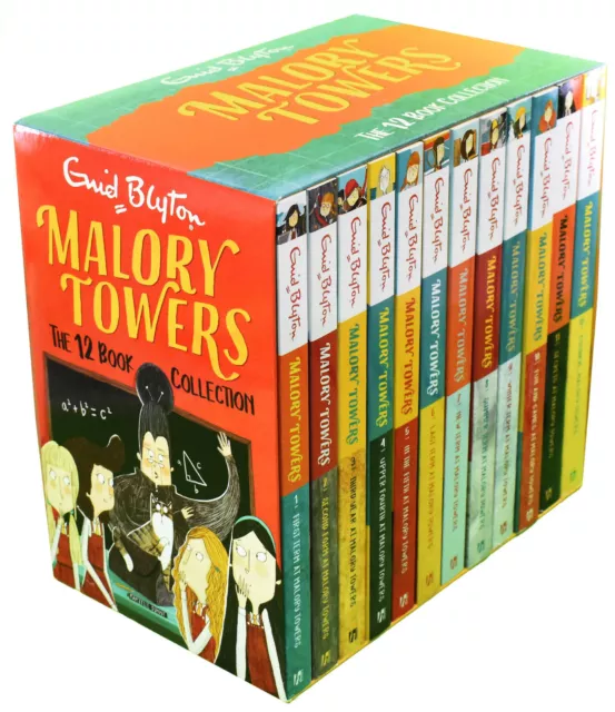 Malory Towers 12 Book Collection Set By Enid Blyton - Ages 9-14 - Paperback