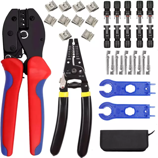 Kit D'Outils De Pince a Sertir Solaires Pour Panneau Solaire 2,5/4,0/6,0 Mm²,1 P