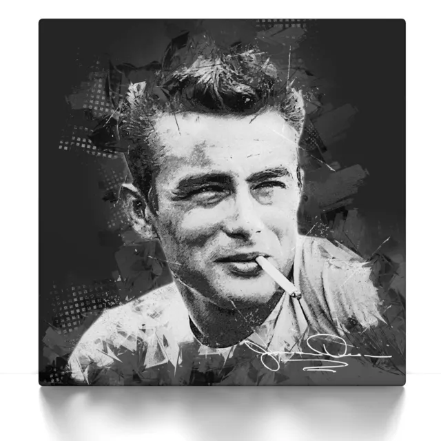 James Dean Street Art, Poster oder Leinwandbild auf Keilrahmen, modern abstrakt