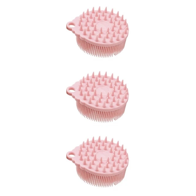 3 piezas cepillo de baño de silicona cepillo sensorial baño de bebé depurador baño portátil baño