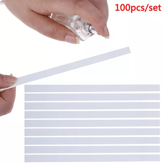 100 piezas tira de papel de prueba esencial perfume fragancia aromaterapia plana 137*7 mm