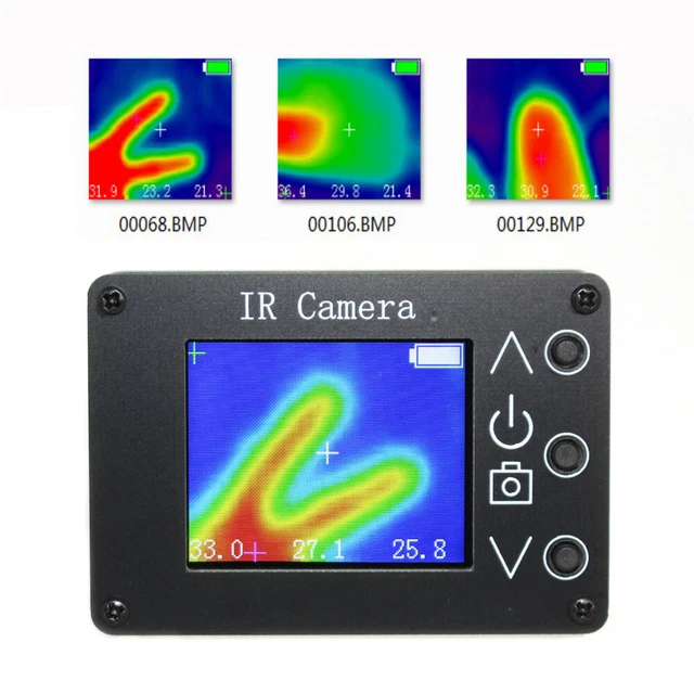Cámara termográfica con sensor infrarrojo y resolución LCD 1.8" alta definición