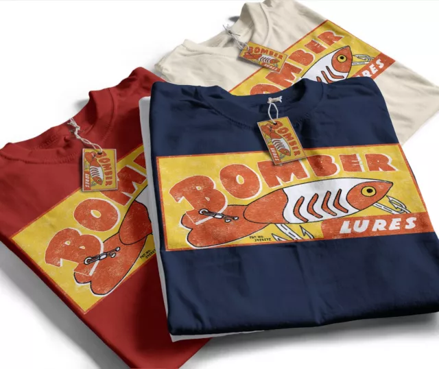 BOMBER LURES, Vintage Fishing Lure T-Shirt