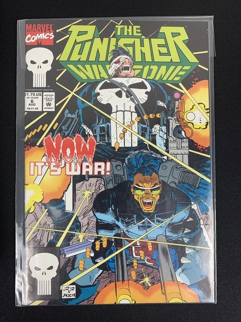 The Punisher: War zone August #6 1992 Marvel Comic excellent!