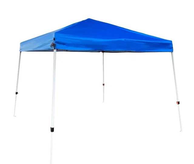 Ozark Trail 10x10 Slant Leg Blue Top Instant Canopy Blue Home & Garden Yard NEW