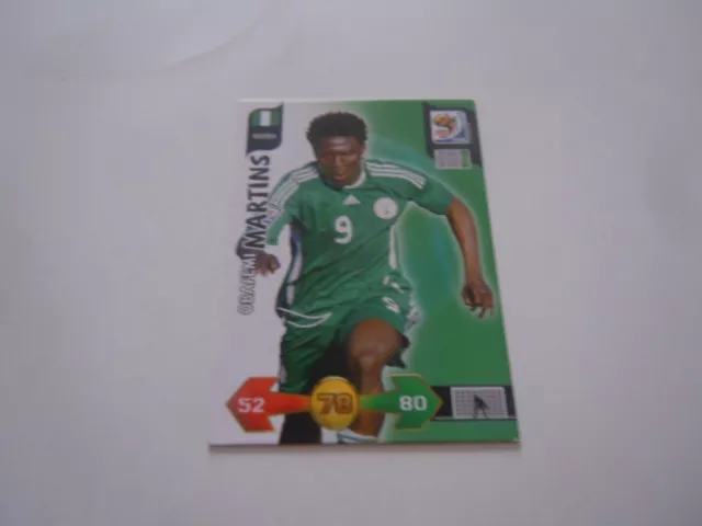 Carte adrenalyn panini - Afrique du Sud 2010 - Nigeria - Obafemi Martins