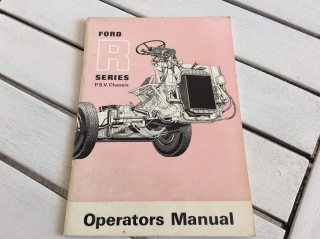 FORD R SERIES Bus / Coach Chassis Original 1972 Owners Instruction ...