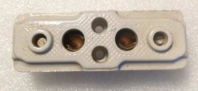 Fusible Legrand Laiton Et Porcelaine 30A - Ancien Modèle, Occasion En état De Fonctionnement