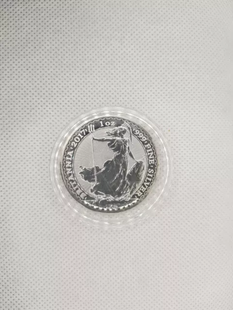 2017 Britannia 1oz 999 Silver £2 Pounds Coin