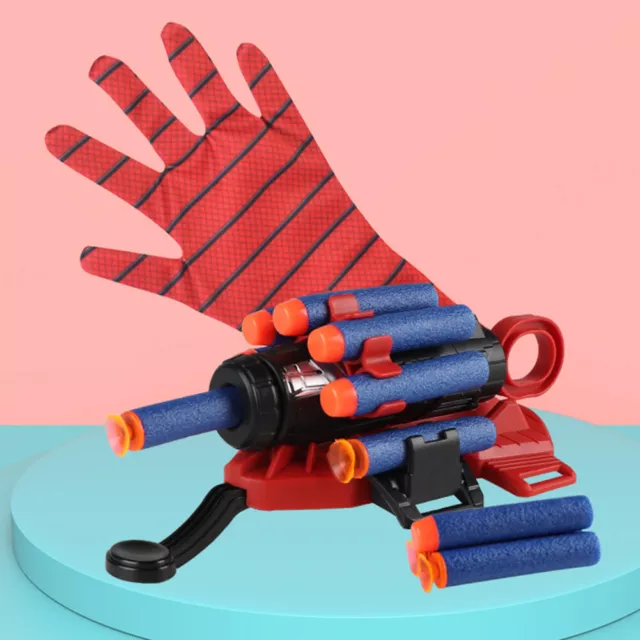 Set giocattolo sparatutto web da polso guanti ragno uomo giocattoli decorazione divertente per bambini bambino