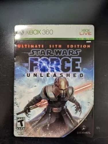 Xbox 360 Ultimate Sith Edition Star Wars Force Unleashed Steelbook [TESTED]