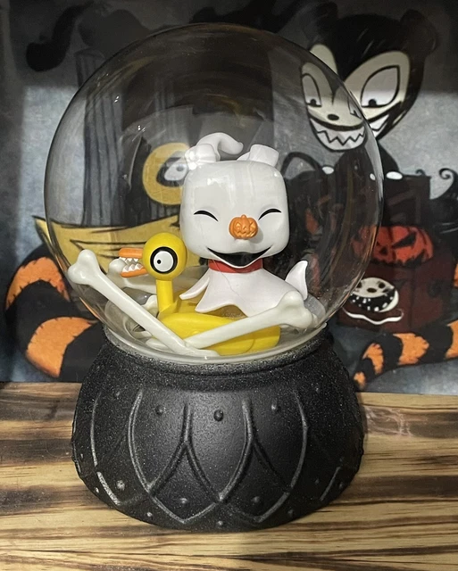THE NIGHTMARE BEFORE Christmas Snow globe Evil Duck And Zero Hand Made
