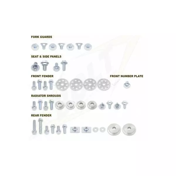 kit vis de fixation plastique Honda Crf 250 2004-2009 Crf 450 2005-2008 Crf...