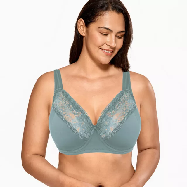 Minimiser Bra for Women Sexy Lace Large size Non padding Wirefree Full cup  Bras