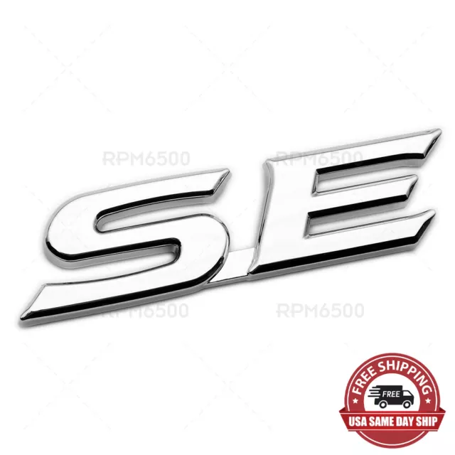 Toyota Sienna Camry Rear "SE" Letter Trunk Liftgate Tailgate Emblem Badge Chrome