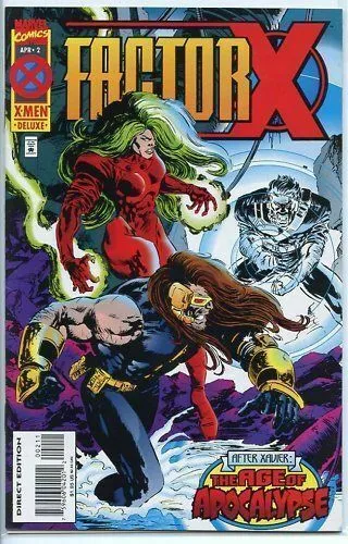 Factor X # 2 Marvel Comics April Apr 1995 VFNM