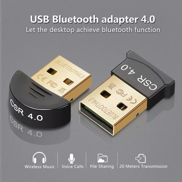 Mini USB Bluetooth Adapters V 4.0 Dual Mode Wireless Dongle CSR 4.0 Win7 /-YH F3