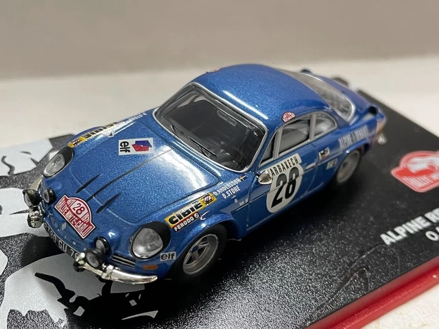 Alpine Renault A110 Andersson Rally Montecarlo 1971 1:43 Ixo Altaya Diecast