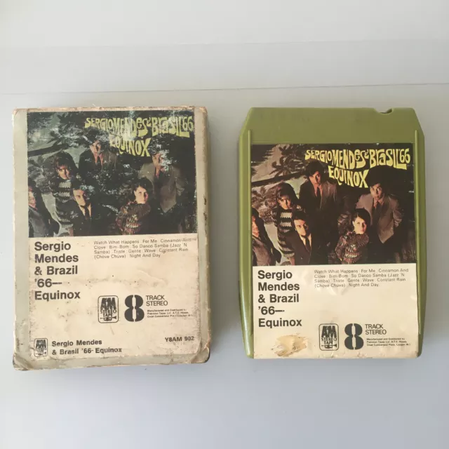 Sergio Mendes & Brasil '66 Equinox 8 Track A&M Stereo Tape Cartridge Y8AM 902 UK