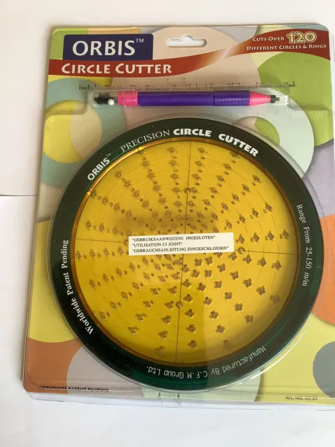 Cortador de círculos de precisión Orbis - juego de corte completo con tapete
