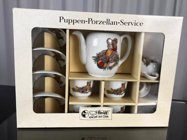 Steiff Porzellan Puppen-Service, Unbenutzt mit Ovp. Top Zustand