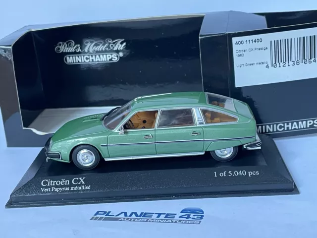 Minichamps 400111400 Citroen Cx Prestige 1982 Light Green Metallic 1/43