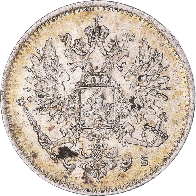 [#1174421] Coin, Finland, Nicholas II, 25 Penniä, 1915, Helsinki, AU, Sil, ver