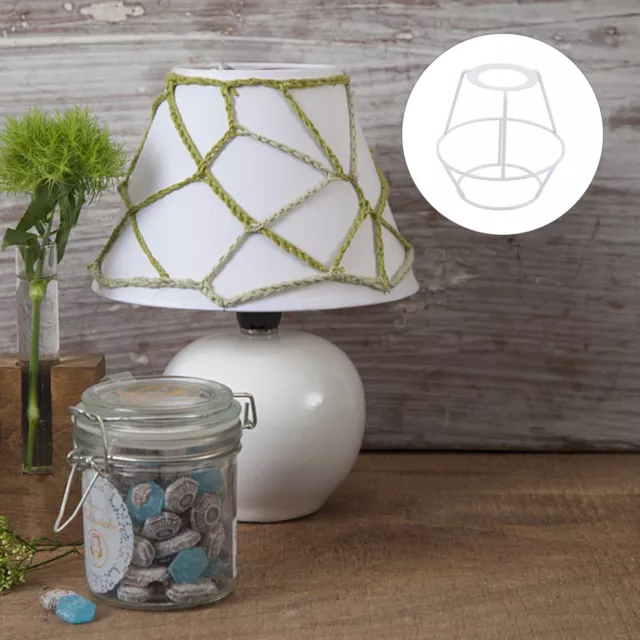 DIY Ring Lamp Shade Lampshade Frame Light Stand Electric Wire