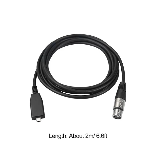 Plug And Play Practical Mobile Phone Radio Laptop Microphone Cable Type C To XLR