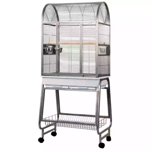 Strong Cage pour perroquets Villa Nora Gris 67,7 x 51,5 x 154 cm