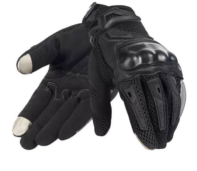 Gants de Moto Été Homme, Gants Moto Homologué CE France, Gants velo à Écran Tact