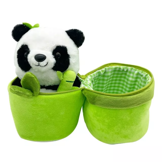 2 in 1 SüßEs Bambusrohr-Panda-PlüSch-Kawaii-TräNenpanda-Kuscheltier-PlüScht4076