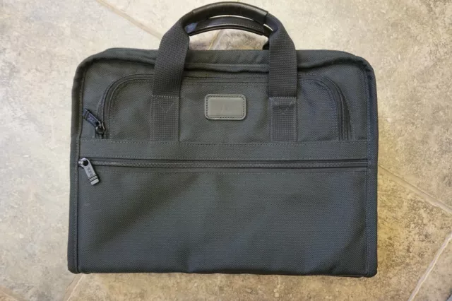Tumi Alpha Slim Large Screen Laptop Briefcase Ballistic Nylon