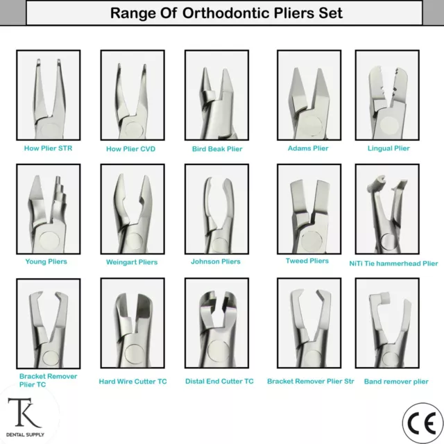 Instrumentos Ortodoncia Alicates Archwire Bending Ortho Clinic Pliers Dentales