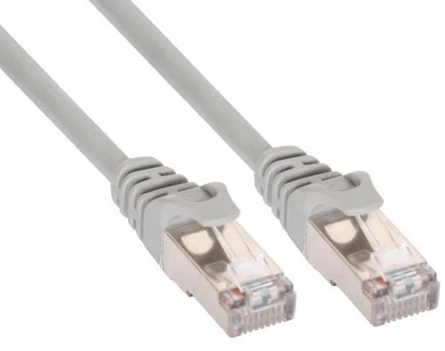 5 cavi patch InLine Cat 5e SF/UTP RJ 45 - spina schermatura pellicola grigio 0,3 m
