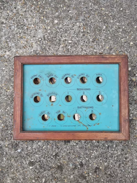 Early 20thC butlers/servants indicator box