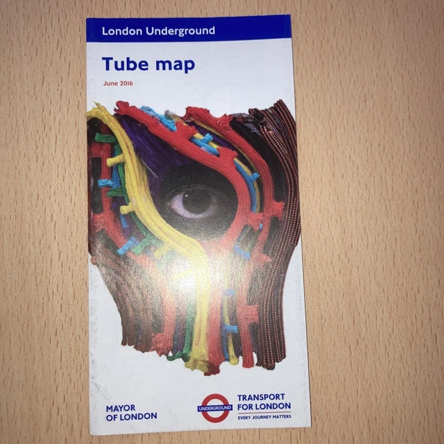 Abstract Tube Map LONDON UNDERGROUND TUBE Map (. June. 2016. ) £1.99 - PicClick UK