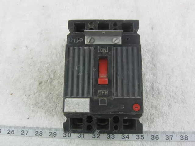 GE General Electric TED134050 3P 50A 480V Circuit Breaker, Used