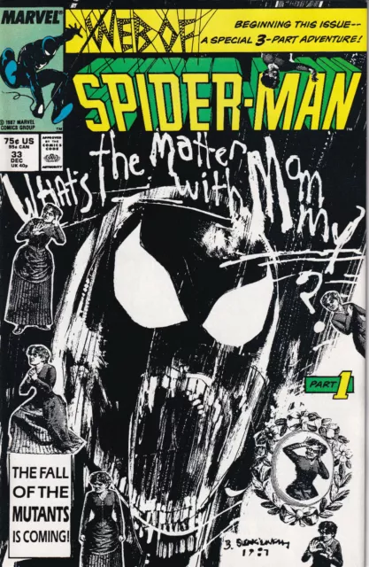 WEB OF SPIDER-MAN Vol. 1 #33 December 1987 MARVEL Comics - Ann Nocenti