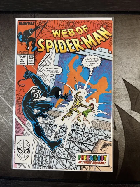Web Of Spider-Man #36 Marvel Comics 1987 1st App. of Tombstone Direct Edition VF