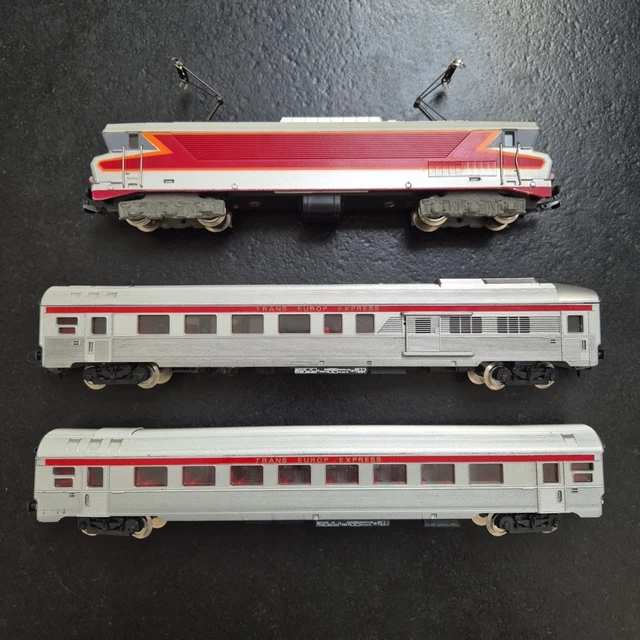 Locomotive électrique GEGE HO - Coffret TEE Argenté - Fabriqué En France