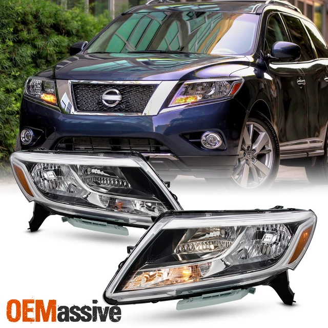 For 2013-2016 Nissan Pathfinder 13-16 Halogen Type Headlights Driver + Passenger