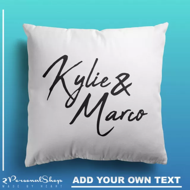 Personalised Cushion Cover Pillowcase Custom Gift Family Name Pillow Case