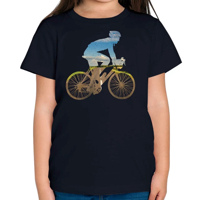 Road Cyclist Kids T-Shirt Tee Top Gift Bicycle Outdoors