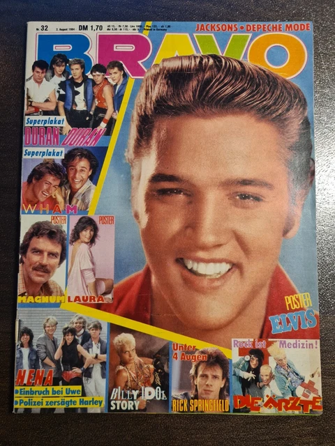 BRAVO 32/1984 Heft Komplett - Depeche Mode, Elvis Presley, Wham, Die Ärzte -Top!