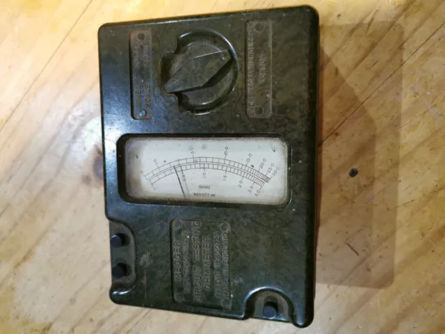 Antique megger circuit testing ohmmeter